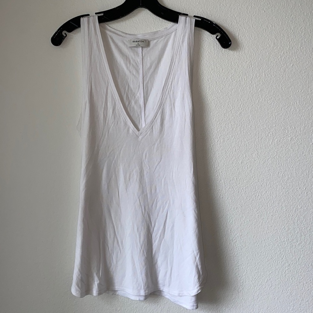 Aritzia Babaton white tank top